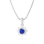 Tanzanite Gemstone Solid 925 Sterling Silver Pendant