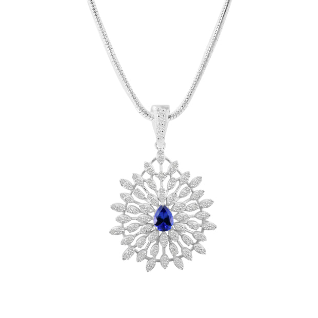 Tanzanite Gemstone Solid 925 Sterling Silver Pendant