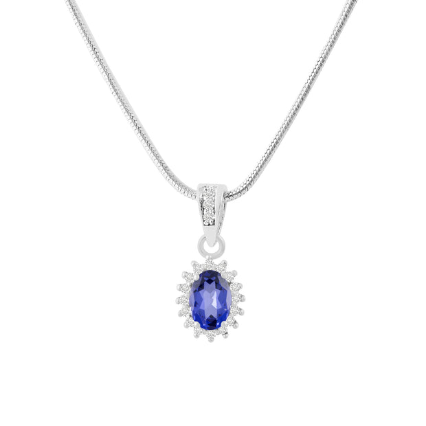 Tanzanite Gemstone Solid 925 Sterling Silver Pendant