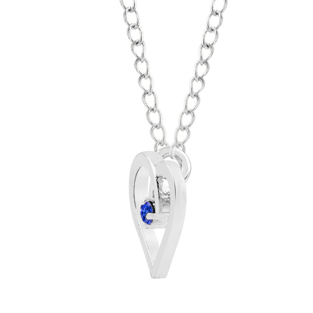 Tanzanite Gemstone Solid 925 Sterling Silver Heart Pendant