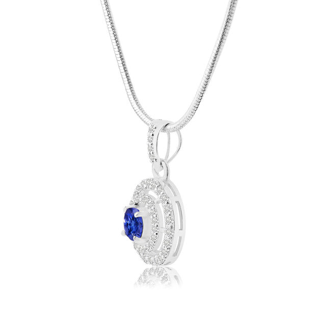 Tanzanite Gemstone Solid 925 Sterling Silver Pendant