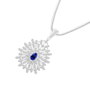 Tanzanite Gemstone Solid 925 Sterling Silver Pendant