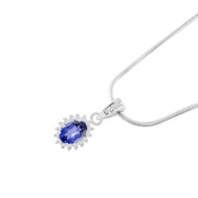 Tanzanite Gemstone Solid 925 Sterling Silver Pendant