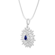 Tanzanite Gemstone Solid 925 Sterling Silver Pendant