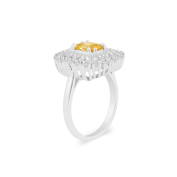 Citrine Gemstone Solid 925 Sterling Silver Ring