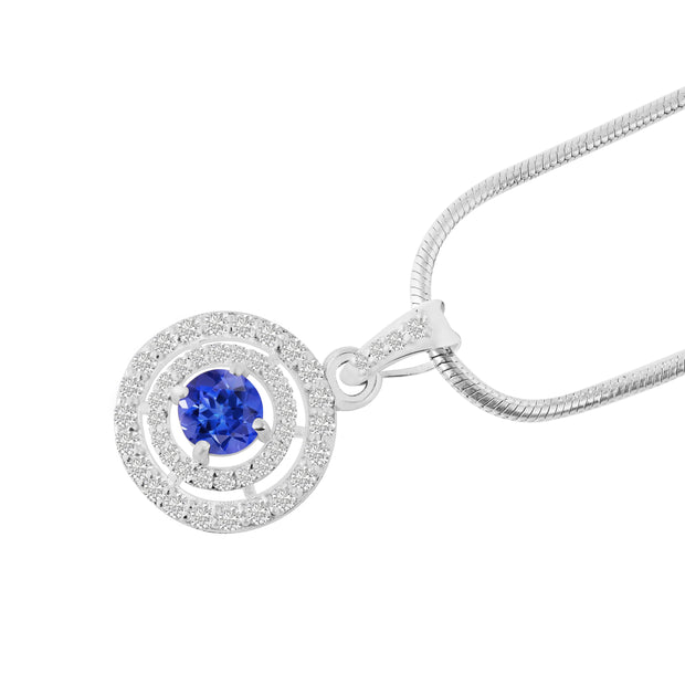 Tanzanite Gemstone Solid 925 Sterling Silver Pendant