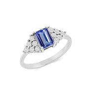 Tanzanite Gemstone Solid 925 Sterling Silver Ring