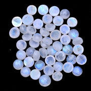 Natural Moonstone 5 MM Round Cabochon Loose Gemstone
