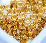 Natural Citrine 5 MM Round Cut Loose Gemstone
