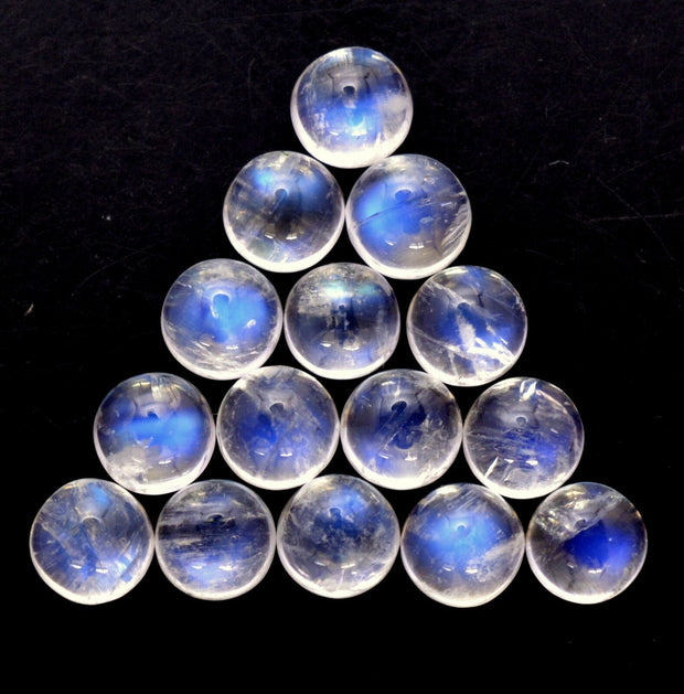 Natural Moonstone 5 MM Round Cabochon Loose Gemstone