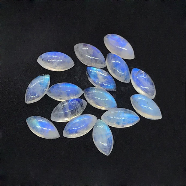 Natural Moonstone 5X10 MM Marquise Cabochon Loose Gemstone