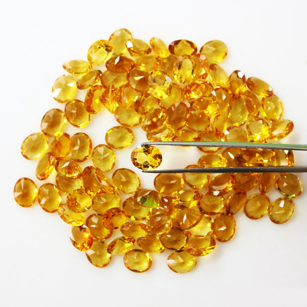 Natural Citrine 4x3 MM Oval  Cut Loose Gemstone