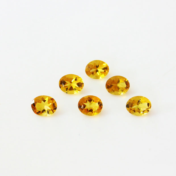 Natural Citrine 5x3 MM Oval  Cut Loose Gemstone