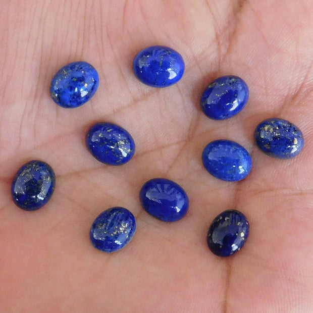Natural Lapis Lazuli 5x3 MM Oval Cabochon Loose Gemstone
