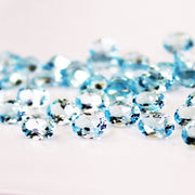 Natural Sky Blue Topaz 5x4 MM Oval Cut Loose Gemstone