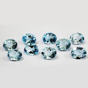Natural Sky Blue Topaz 5x4 MM Oval Cut Loose Gemstone