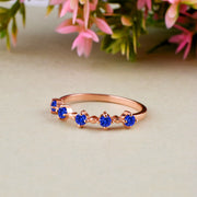 Tanzanite Gemstone Solid 14k Rose Gold Ring