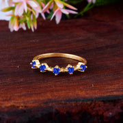 Tanzanite Gemstone Solid 14k Yellow Gold Ring
