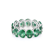 Emerald Gemstone Solid 925 Sterling Silver Ring