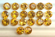 Natural Citrine 6 MM Round Cut Loose Gemstone