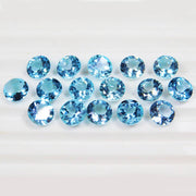 Natural Sky Blue Topaz 6 MM Round Cut Loose Gemstone