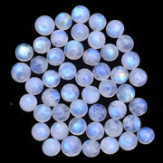 Natural Moonstone 6 MM Round Cabochon Loose Gemstone