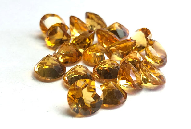 Natural Citrine 6 MM Round Cut Loose Gemstone