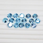 Natural Sky Blue Topaz 6 MM Round Cut Loose Gemstone