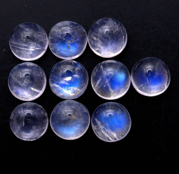 Natural Moonstone 6 MM Round Cabochon Loose Gemstone