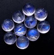 Natural Moonstone 6 MM Round Cabochon Loose Gemstone