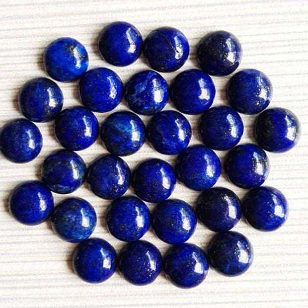 Natural Lapis Lazuli 6 MM Round Cabochon Loose Gemstone
