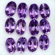 Natural Amethyst 9x7 MM Oval Cut Loose Gemstone