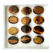 Natural Tiger's Eye 6x4 MM Oval Cut Loose Gemstone