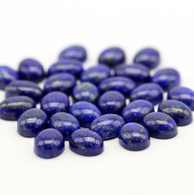 Natural Lapis Lazuli 6x4 MM Oval Cabochon Loose Gemstone
