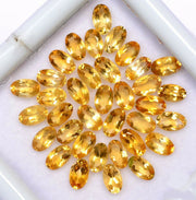 Natural Citrine 6x4 MM Oval Cut Loose Gemstone