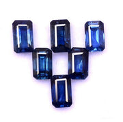 Natural Blue Sapphire 6x4 MM Octagon Cut Loose Gemstone