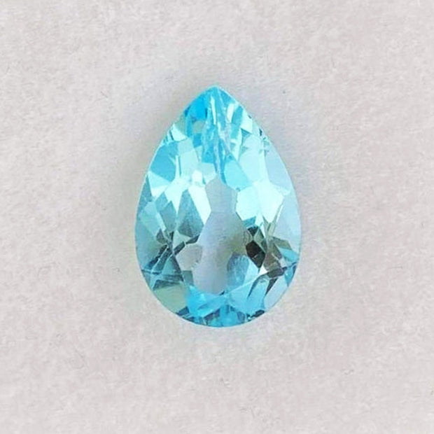 Natural Sky Blue Topaz 6x4 MM Pear Cut Loose Gemstone