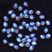 Natural Moonstone 6x4 MM Oval Cabochon Loose Gemstone