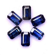 Natural Blue Sapphire 6x4 MM Octagon Cut Loose Gemstone