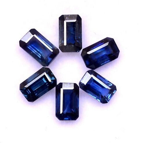 Natural Blue Sapphire 6x4 MM Octagon Cut Loose Gemstone
