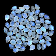 Natural Moonstone 6x4 MM Pear Cabochon Loose Gemstone