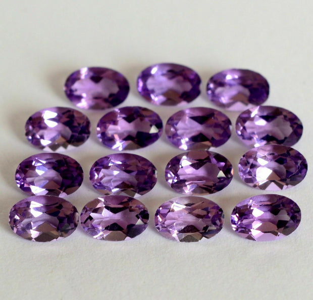 Natural Amethyst 9x7 MM Oval Cut Loose Gemstone