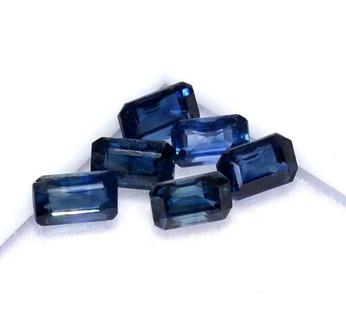 Natural Blue Sapphire 6x4 MM Octagon Cut Loose Gemstone