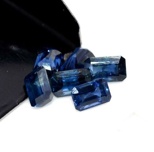 Natural Blue Sapphire 6x4 MM Octagon Cut Loose Gemstone