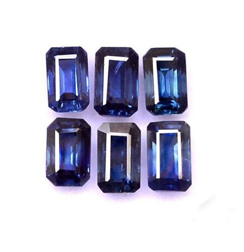 Natural Blue Sapphire 6x4 MM Octagon Cut Loose Gemstone