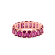Ruby Gemstone Solid 14k Rose Gold Ring