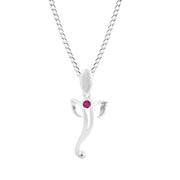 Ruby Gemstone Solid 925 Sterling Silver Pendant