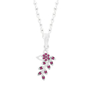Ruby Gemstone Solid 925 Sterling Silver Pendant