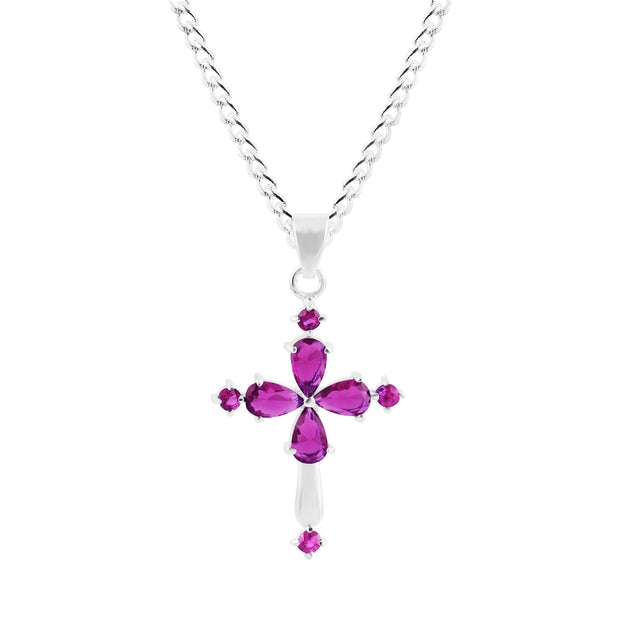Ruby Gemstone Solid 925 Sterling Silver Pendant