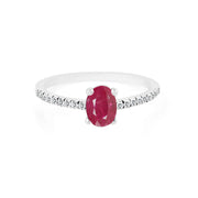 Ruby Gemstone Solid 925 Sterling Silver Ring